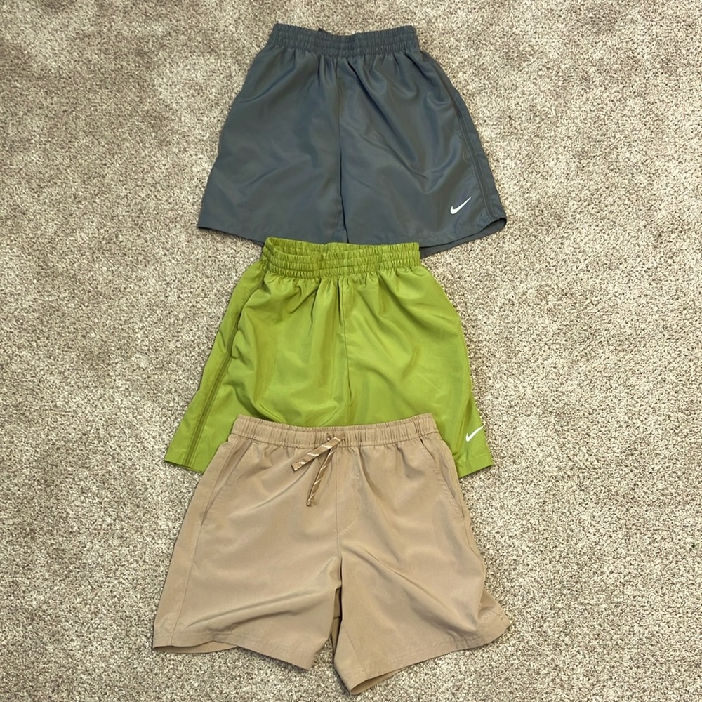 Lot of two Nike and one DSG boys shorts